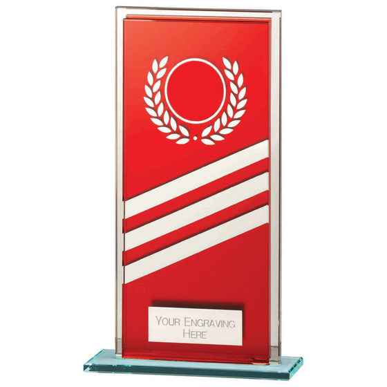 Picture of Talisman Multisport Mirror Glass Award Red & Silver 180mm