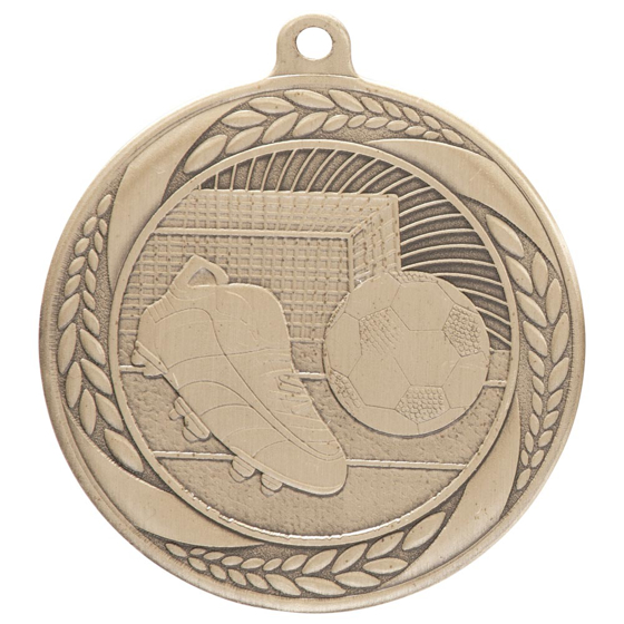 Picture of Typhoon Football Medal Antique Gold 55mm