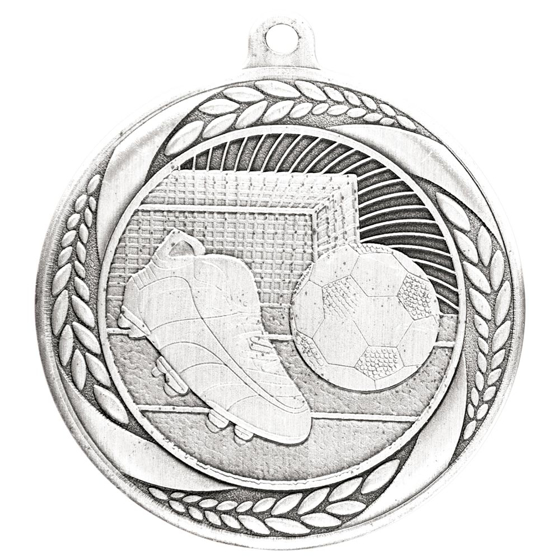 Picture of Typhoon Football Medal Antique Silver 55mm