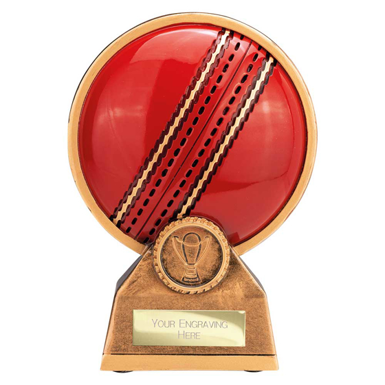 Picture of Zenith Cricket Ball Resin Award Antique Gold 155mm