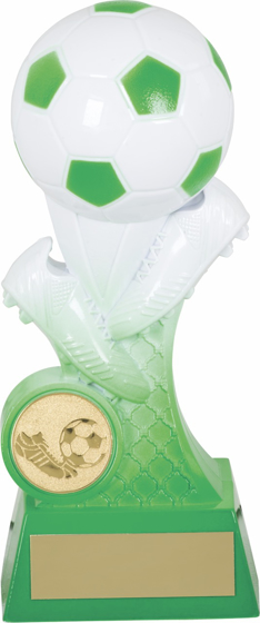 Picture of Nova Evolution Football Trophy Green and White 7" (175mm)