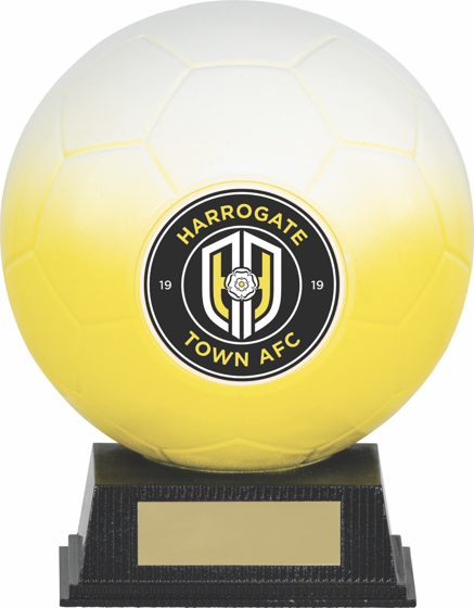 Picture of Nova Sphere Football Award in White and Yellow 5.75" (145mm)